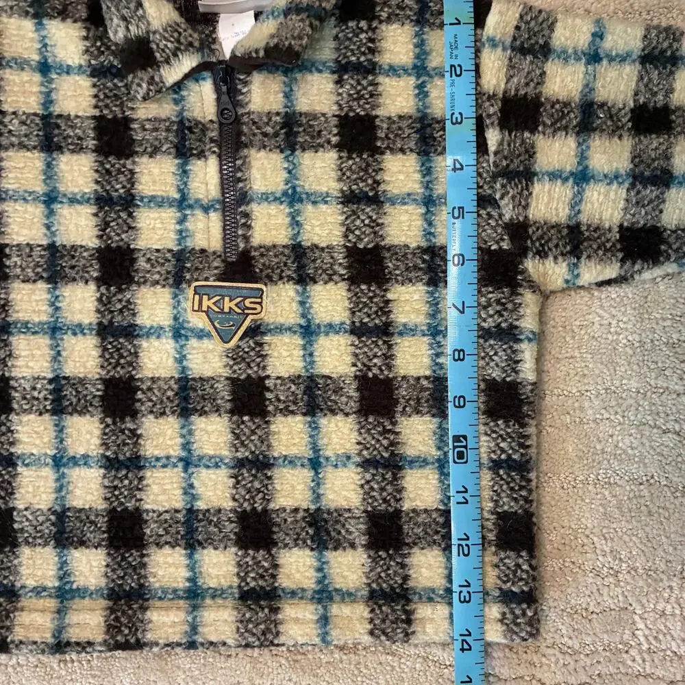 Vintage 90s Granolacore Baby 2T-3T Wool Blend Outerwear Quarter Zip Jacket
